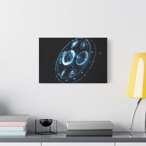 Galactic Matte Canvas Art, Astronomy Wall Decor, Modern Space Print, Home Office Artwork, Celestial Gift Idea
