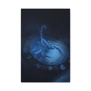 Scorpio Zodiac Wall Art, Astrology Decor, Mystic Home Gallery, Celestial Canvas, Gift for Astrologers, Unique Bedroom Decor