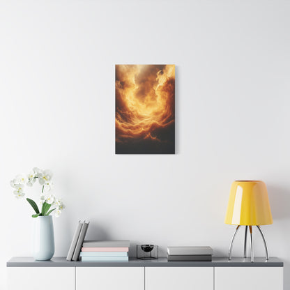 Stretched Canvas Print, Dreamy Cloud Artwork, Atmospheric Wall Decor, Abstract Art for Home, Modern Living Space Decoration