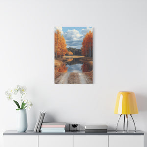 Autumn Landscape Canvas Print, Nature Wall Art, Fall Decor, Rustic Home Decor