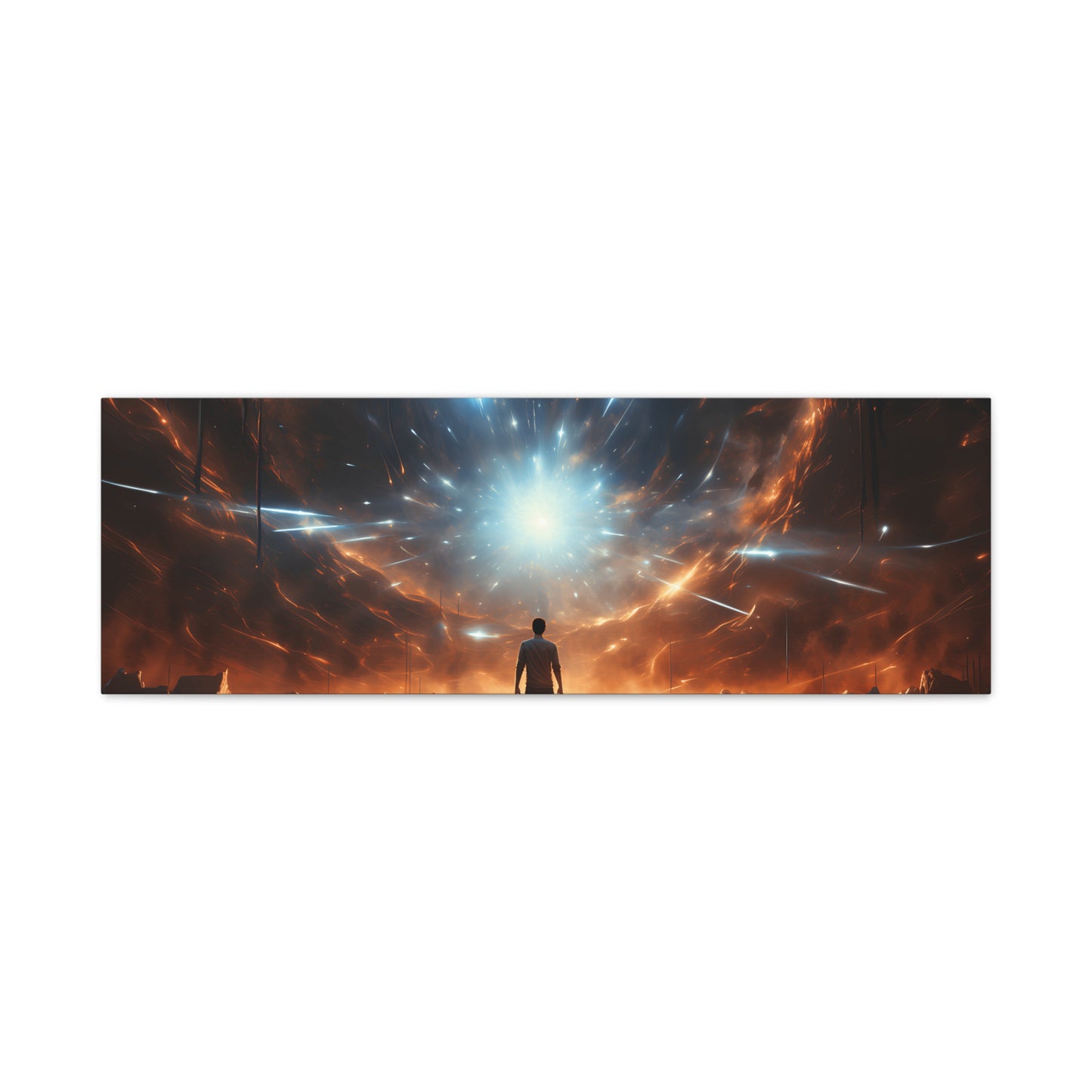 Cosmic Canvas Print, Abstract Art for Home Decor, Inspirational Wall Art, Unique Gift for Art Lovers, Modern Aesthetic