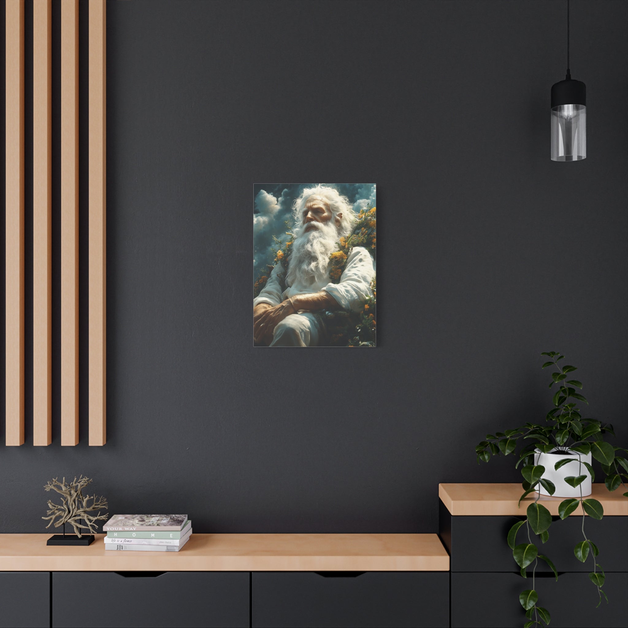 Serene Canvas Art Print, Wall Decor, Meditation, Bohemian Home, Peaceful Atmosphere, Spiritual Awakening, Gift Idea