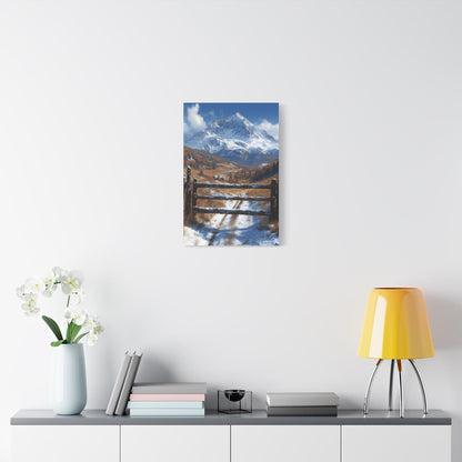 Mountain Landscape Canvas Print, Wall Art, Home Decor, Office Decor, Nature Lover Gift, Cozy Cabin Style