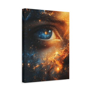 Cosmic Eye Wall Art Canvas, Mystical Home Decor, Celestial Art, Space Lover's Gift - BldyLcks Designs