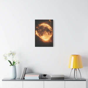 Stretched Canvas Wall Art - Radiant Moon Design