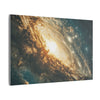 Fiery Nebula Spiral Canvas Décor, Cosmic Vortex Wall Art, Space Theme, Galaxy Home Décor, Celestial Wall Art