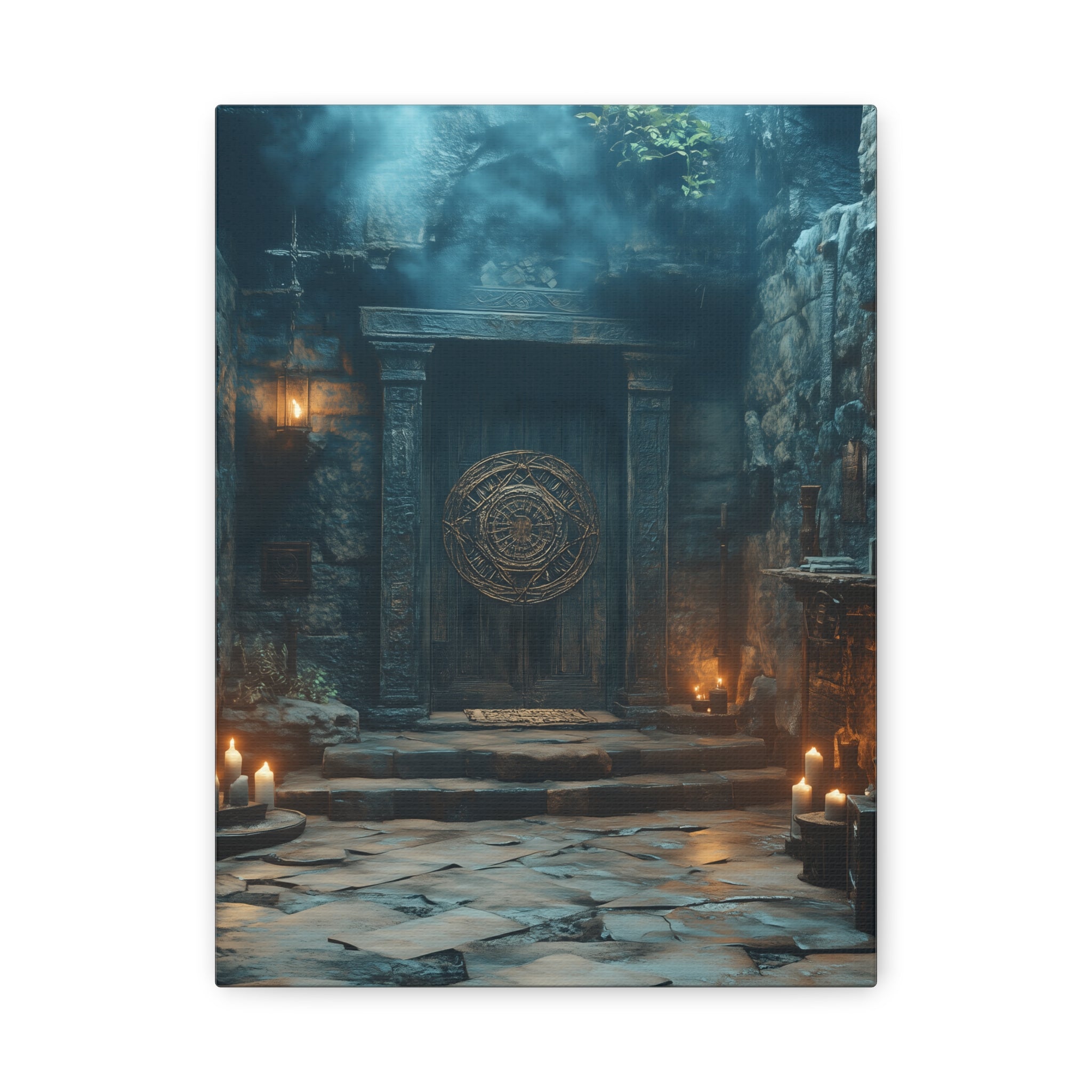 Mystical Doorway Canvas Print, Wall Art, Home Decor, Fantasy Art, Office Decoration, Bohemian Vibes, Gift Idea