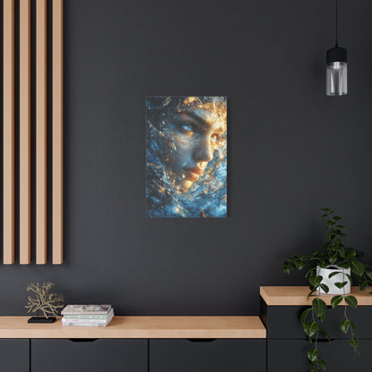 Artistic Canvas Print - Abstract Water Woman | Ocean-Themed Décor, Gallery Wall Art - BldyLcks Designs