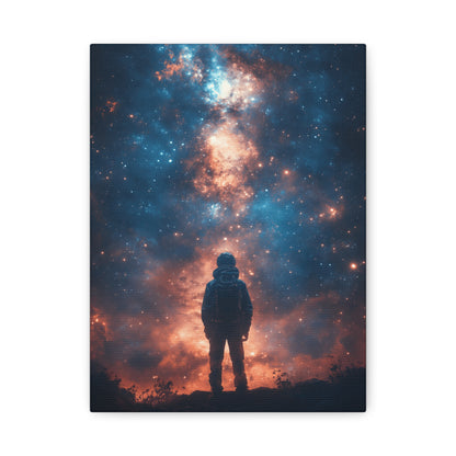 Cosmic Wall Art Canvas Print, Space Decor, Astronaut Artwork, Universe Gift, Galaxy Decoration, Sci-Fi Home Gallery