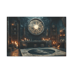 Mystical Matte Canvas Wall Art, Gothic Home Decor, Spiritual Room Decoration, Witchy Aesthetic, Bohemian Wall Hanging