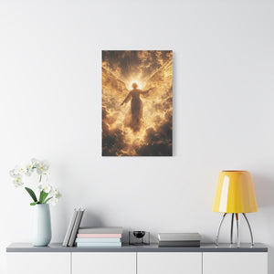 Heavenly Canvas Print, Angel Art, Inspirational Wall Decor, Spiritual Gift, Home Decor, Uplifting Artwork