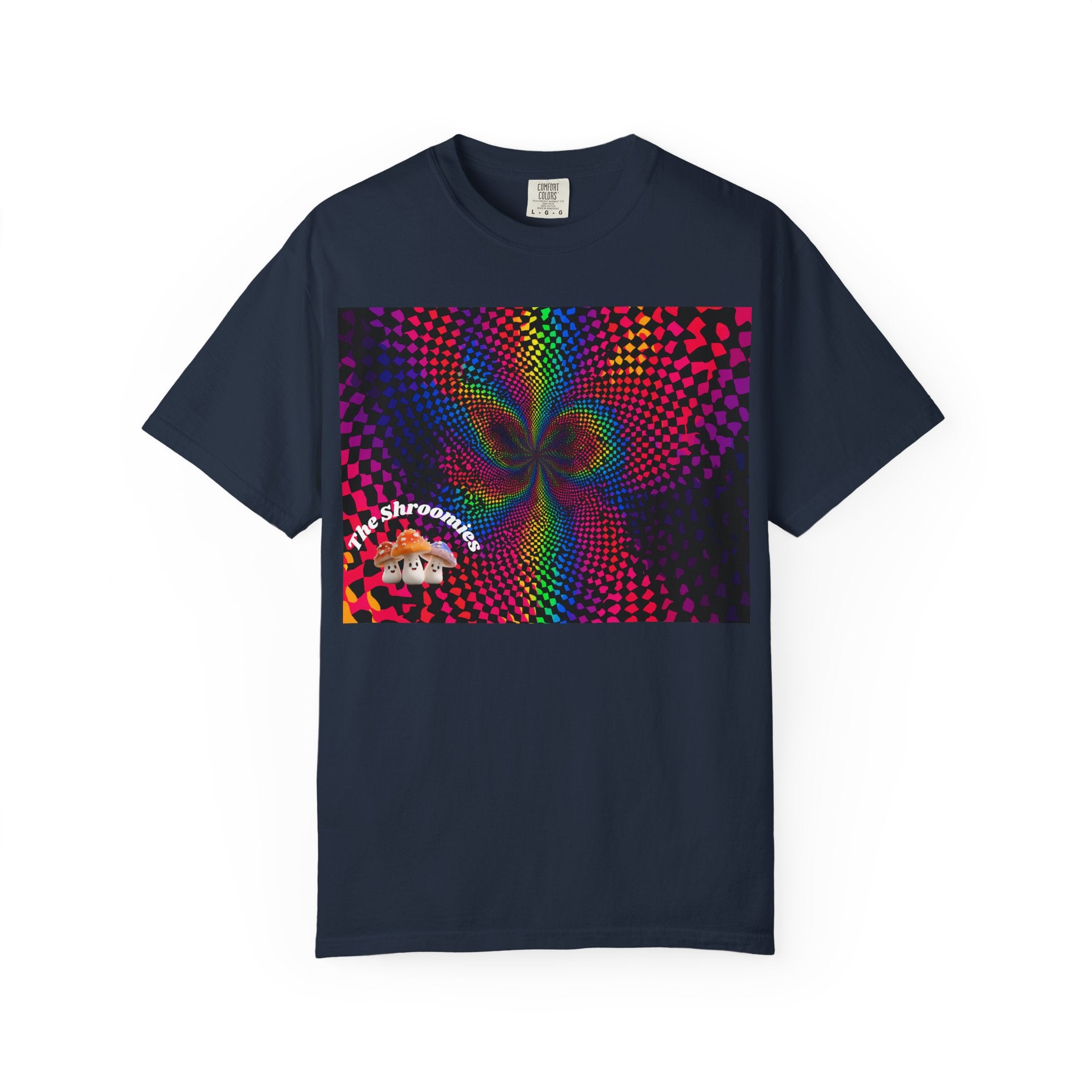 Psychedelic Shroom T-Shirt, Unisex Tie-Dye Tee for Festivals, Bohemian Style Shirt, Trippy Graphic Top, Gift for Mushroom Lovers