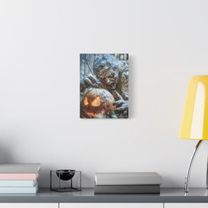 Halloween Canvas Art Print, Creepy Wall Decor, Spooky Home Decor, Haunted House Decoration, Fall Artwork, Pumpkin Scare