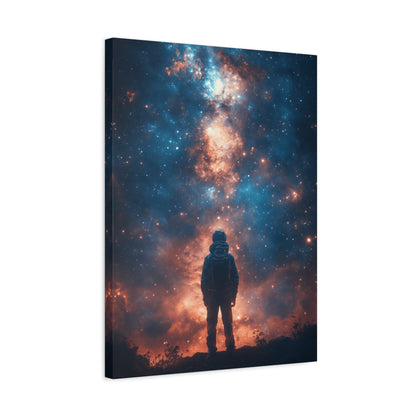 Cosmic Wall Art Canvas Print, Space Decor, Astronaut Artwork, Universe Gift, Galaxy Decoration, Sci-Fi Home Gallery