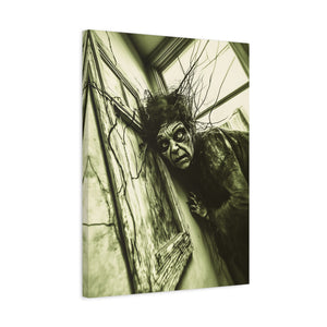 Horror Art Canvas Print, Unique Home Decor, Spooky Wall Art, Gothic Style, Creepy Gift Idea, Halloween Decoration