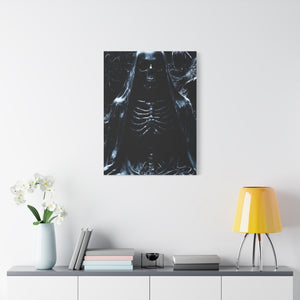 Gothic Canvas Art, Dark Aesthetic Print, Macabre Decor, Skull Artwork, Spooky Home Decor, Halloween Decoration, Unique Wall Art
