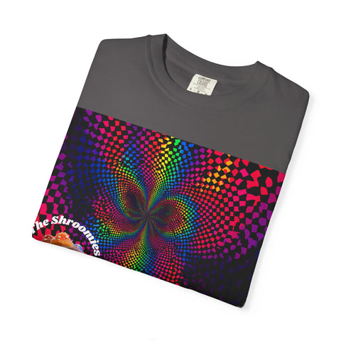Psychedelic Shroom T-Shirt, Unisex Tie-Dye Tee for Festivals, Bohemian Style Shirt, Trippy Graphic Top, Gift for Mushroom Lovers