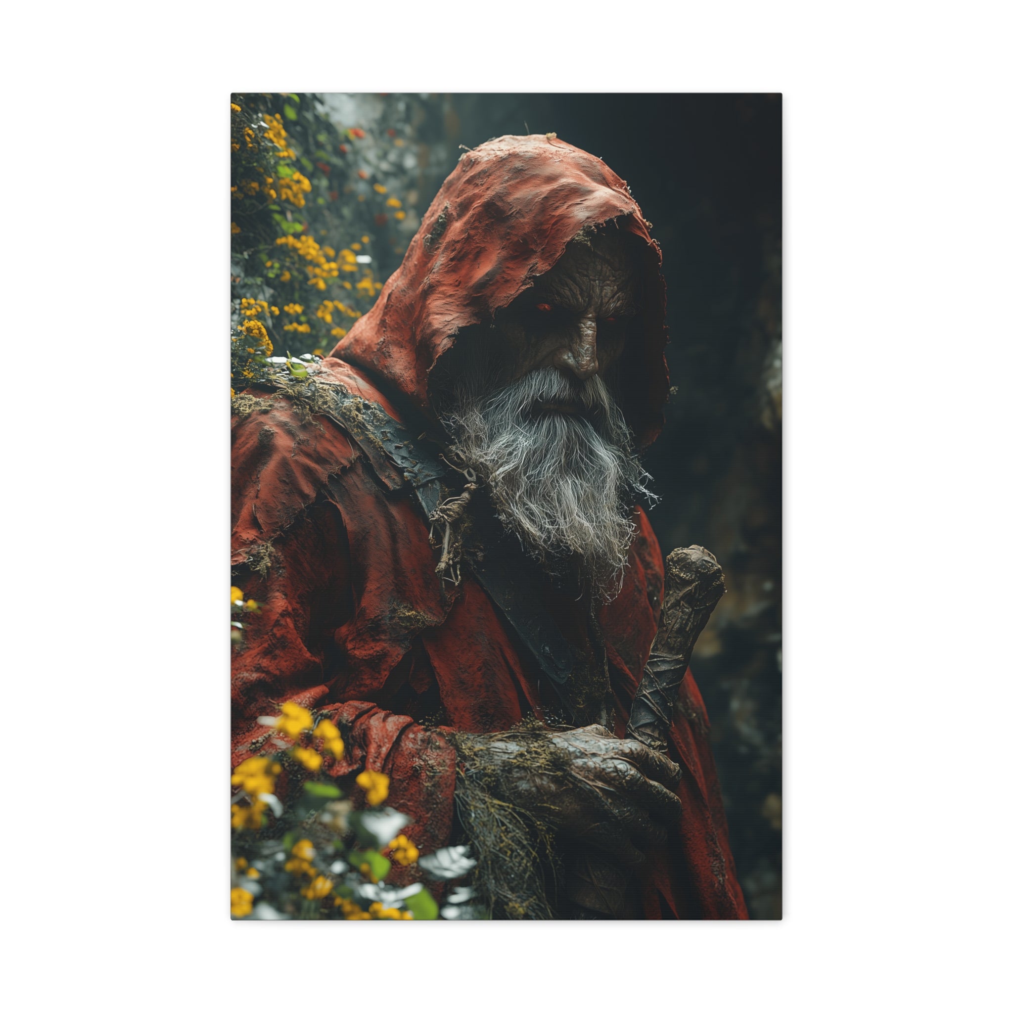 Mystical Forest Canvas Print, Wall Art, Fantasy Decor, Nature Inspired Gift, Home Wall Decor, Witchcraft Theme, Magical Atmosphere