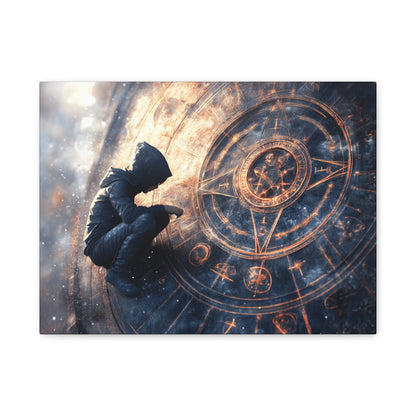 Canvas Print Astrology Clock