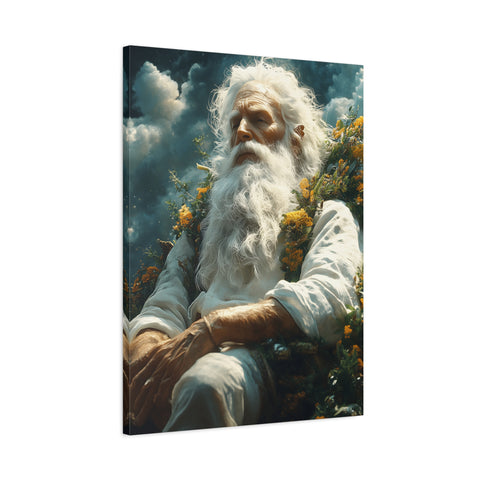 Serene Canvas Art Print, Wall Decor, Meditation, Bohemian Home, Peaceful Atmosphere, Spiritual Awakening, Gift Idea