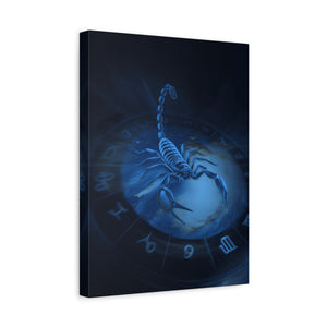 Scorpio Zodiac Wall Art, Astrology Decor, Mystic Home Gallery, Celestial Canvas, Gift for Astrologers, Unique Bedroom Decor
