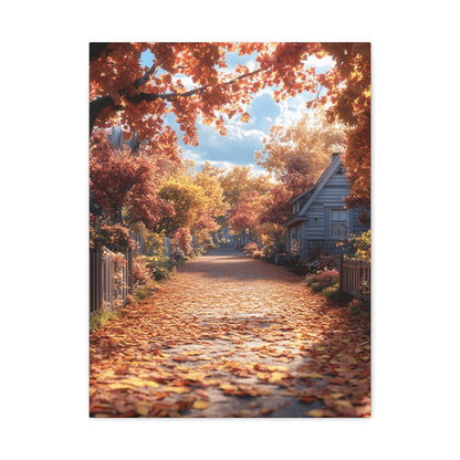 Autumn Landscape Canvas Wall Art Print, Fall Decor, Home Decoration, Nature Artwork, Seasonal Gift, Cozy Vibes, Rustic Wall Decor