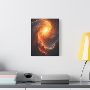Galactic Swirl Canvas Art, Cosmic Wall Decor, Galaxy Home Decor, Celestial Art Piece, Space-themed Artwork, Gift for Astronomers