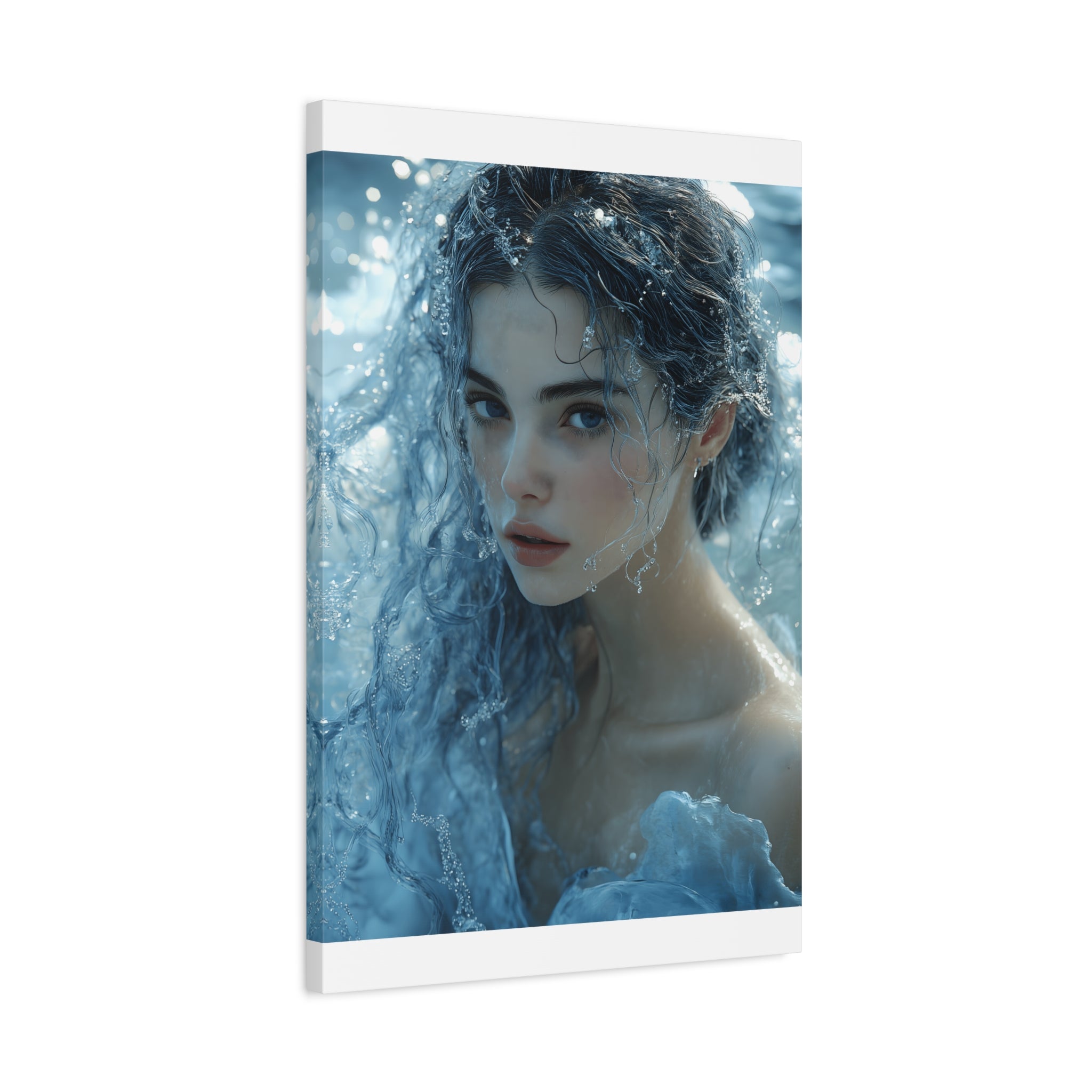 Serene Ocean Canvas Wall Art, Nature Decor, Home Aesthetics, Modern Artwork, Gift for Ocean Lovers, Deep Blue Wall Decor