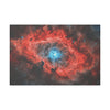 Space Crimson Nebula Glow Print, Stellar Wall Art, Celestial Poster, Galaxy Décor, Astronomical Art