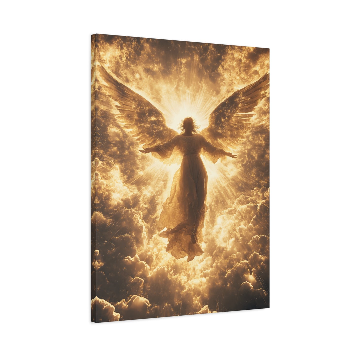 Heavenly Angel Canvas Print, Spiritual Wall Art, Home Decor, Gift for Faith, Inspirational Artwork, Angelic Guardian Decor