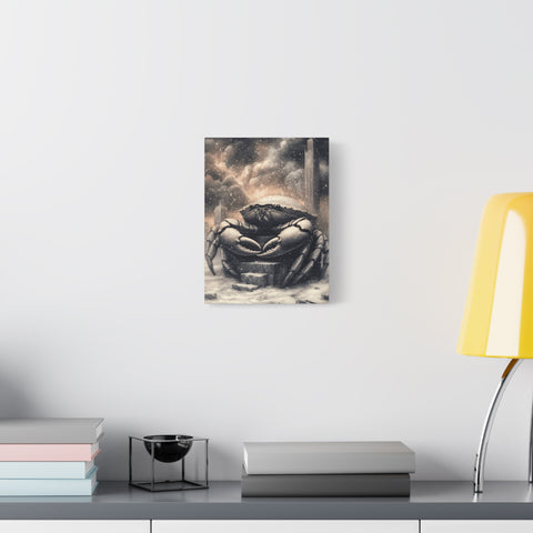 Intricate Crab Art Canvas Print, Coastal Decor, Ocean Lover Gift, Modern Wall Art, Nautical Home Accent