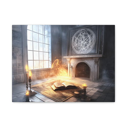 Mystical Canvas Art Print, Wall Decor for Fantasy Lovers, Enchanted Home Decor, Gifts for Book Lovers, Surreal Atmosphere Artwork
