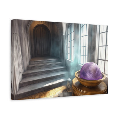 Mystical Canvas Wall Art, Fantasy Decor, Home Aesthetic, Gift for Wizards, Witch Decor, Halloween Art, Magical Atmosphere