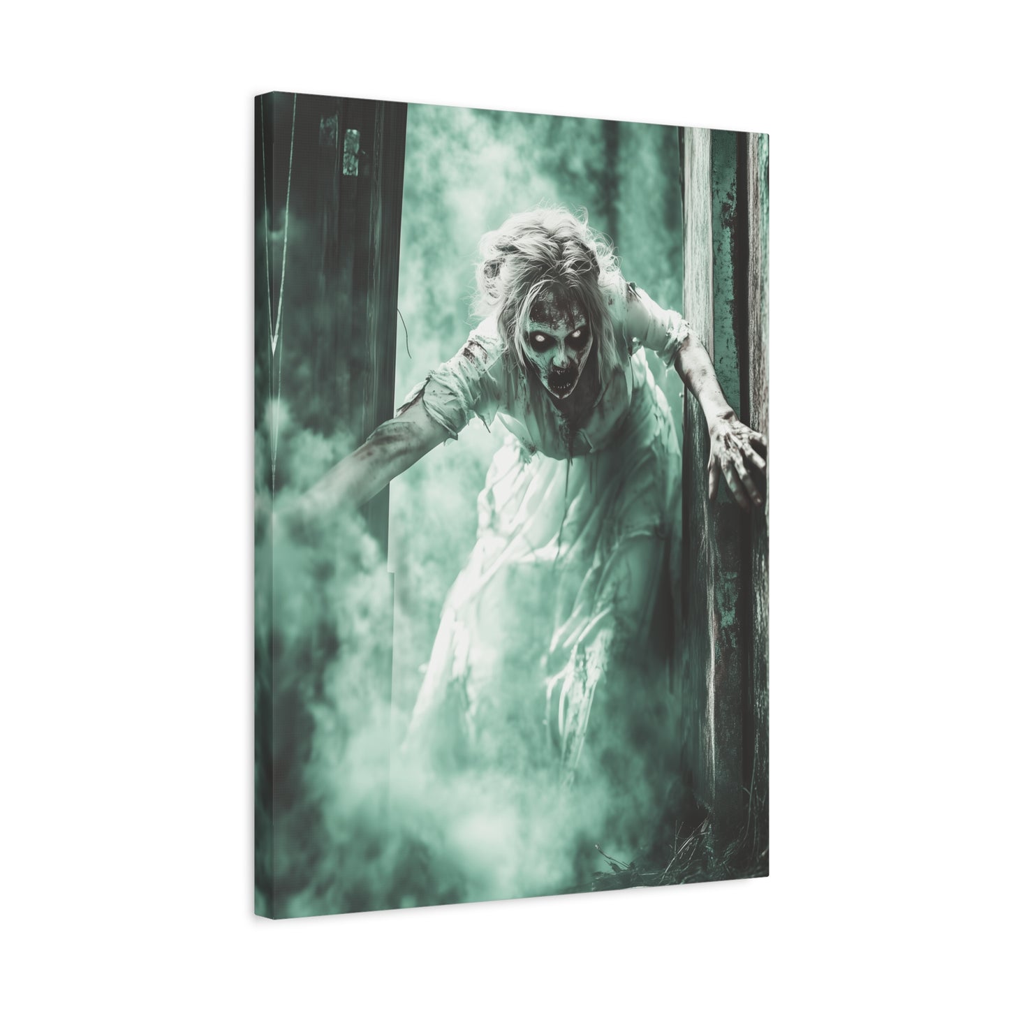 Haunting Matte Canvas Print, Wall Art for Halloween, Scary Decor, Spooky Home Decoration, Horror Lovers Gift, Creepy Artwork
