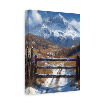 Mountain Landscape Canvas Print, Wall Art, Home Decor, Office Decor, Nature Lover Gift, Cozy Cabin Style
