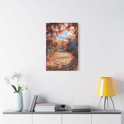 Autumn Landscape Canvas Wall Art Print, Fall Decor, Home Decoration, Nature Artwork, Seasonal Gift, Cozy Vibes, Rustic Wall Decor