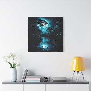 Nature-Inspired Stretched Canvas Art for Home Decor, Serenity Wall Art, Blue Forest Landscape, Perfect Gift for Nature Lovers, [...]