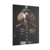 Poodle Military Wall Art - Patriotic Dog Décor for Army, Air Force, Navy, Marines