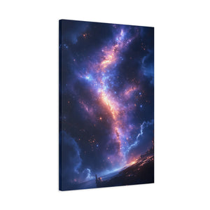 Celestial Canvas Print, Galaxy Wall Art, Home Decor, Starry Night Artwork, Cosmic Print