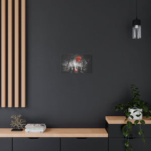 Eerie Witchcraft Wall Art, Dark Aesthetic Poster, Halloween Decor, Gothic Home Design, Spooky Canvas Wall Hanging