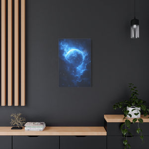 Stellar Canvas Art Print, Galaxy Wall Décor, Celestial Home Decoration, Starry Night Artwork, Cosmic Blue Decor