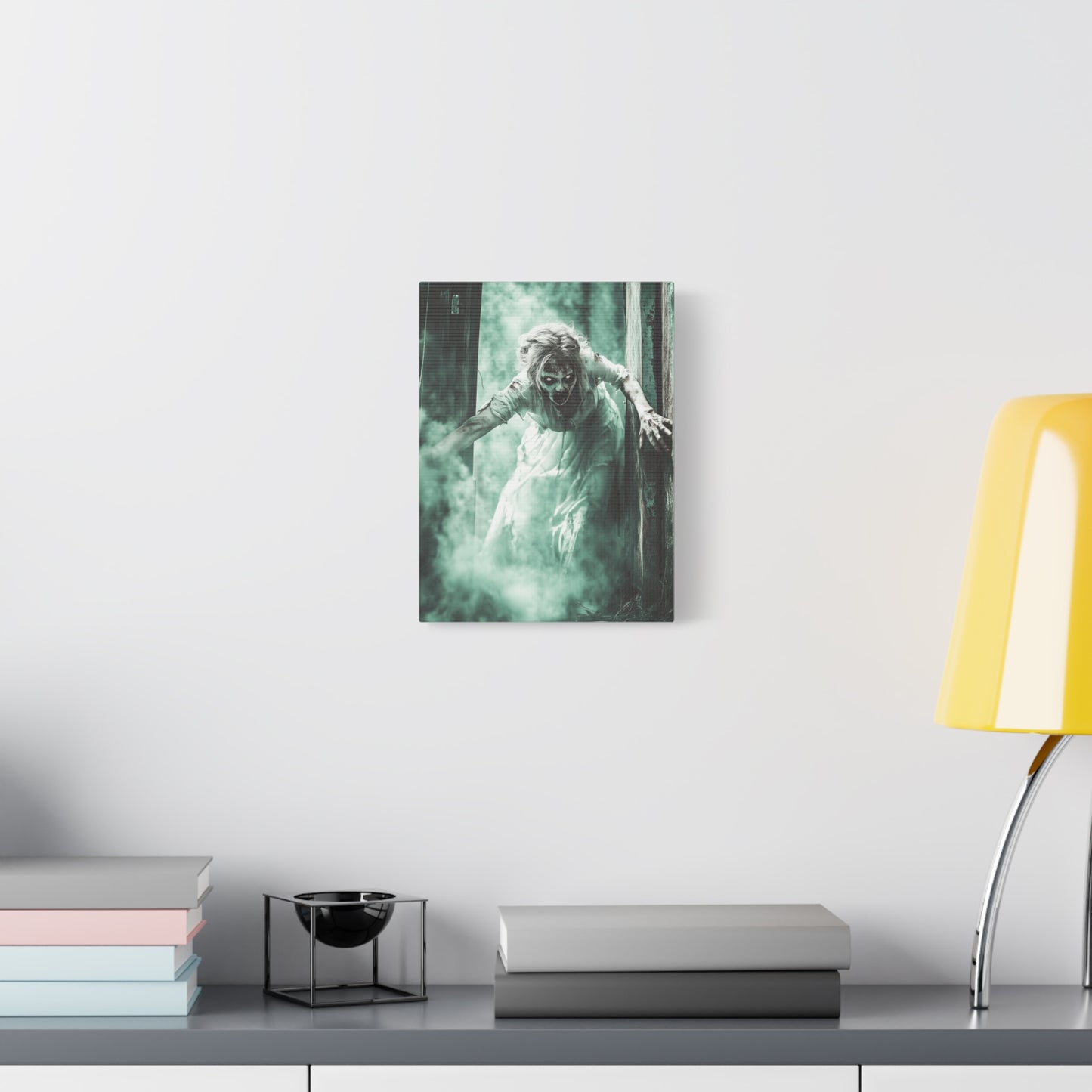 Haunting Matte Canvas Print, Wall Art for Halloween, Scary Decor, Spooky Home Decoration, Horror Lovers Gift, Creepy Artwork