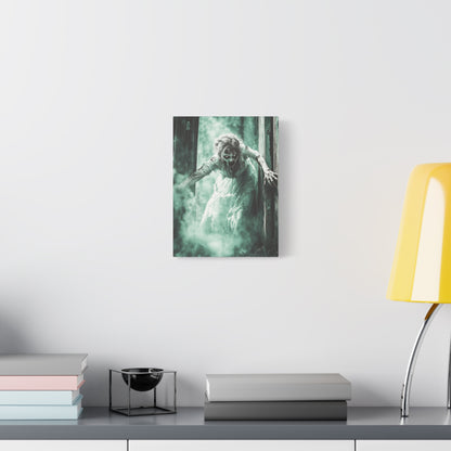 Haunting Matte Canvas Print, Wall Art for Halloween, Scary Decor, Spooky Home Decoration, Horror Lovers Gift, Creepy Artwork