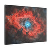 Space Crimson Nebula Glow Print, Stellar Wall Art, Celestial Poster, Galaxy Décor, Astronomical Art