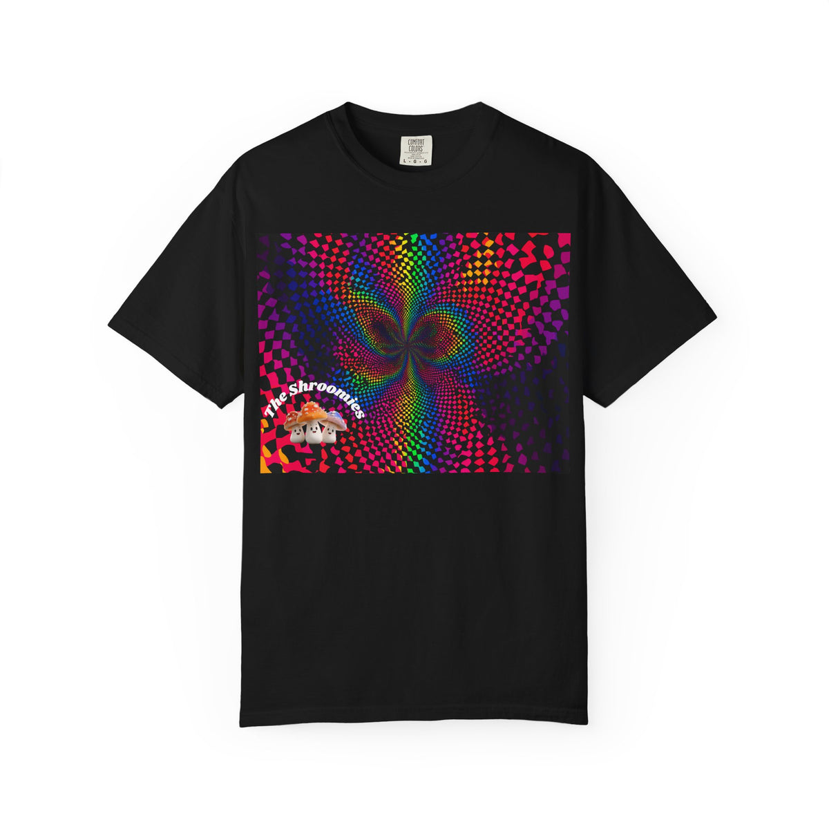 Psychedelic Shroom T-Shirt, Unisex Tie-Dye Tee for Festivals, Bohemian Style Shirt, Trippy Graphic Top, Gift for Mushroom Lovers