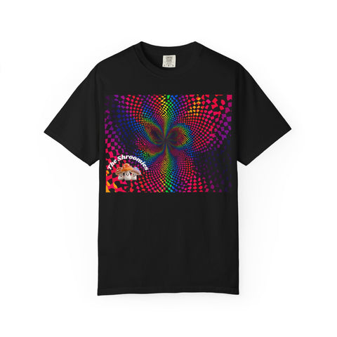 Psychedelic Shroom T-Shirt, Unisex Tie-Dye Tee for Festivals, Bohemian Style Shirt, Trippy Graphic Top, Gift for Mushroom Lovers