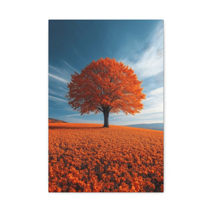 Vibrant Autumn Canvas Print - Colorful Home Décor, Fall Wall Art, Rustic Décor