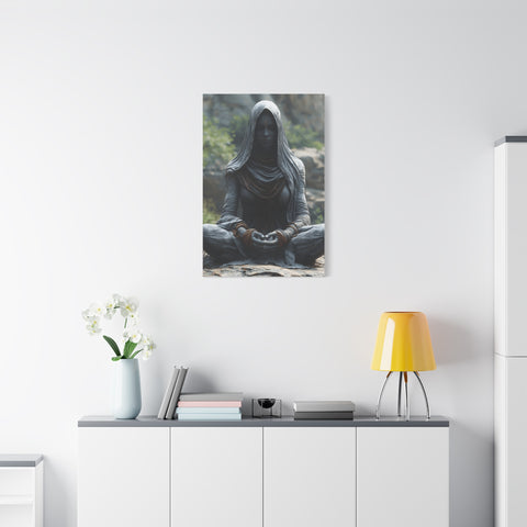 Meditation Wall Art, Zen Decor for Mindfulness, Spiritual Canvas Print, Spiritual Gift, Calm Room Decor, Artwork for Yoga Enthusiasts