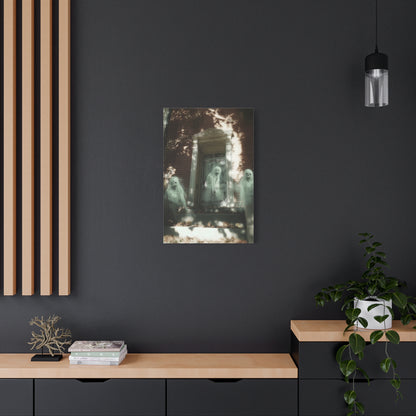 Ghostly Wall Art, Spooky Decor for Halloween, Haunted House Artwork, Paranormal Canvas, Unique Home Decoration