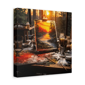 Sunset Landscape Canvas Art, Nature Decor, Home Wall Art, Gift for Art Lovers, Gallery Wrap, Modern Artwork